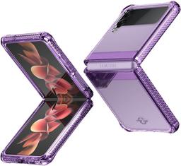 Itskins Hybrid Clear Phone Case for Galaxy Z Flip3 5G - Lavender/Transparent