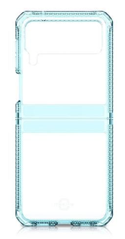 Itskins Hybrid Clear Phone Case for Galaxy Z Flip3 5G - Light Blue/Transparent