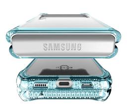 Itskins Hybrid Clear Phone Case for Galaxy Z Flip3 5G - Light Blue/Transparent