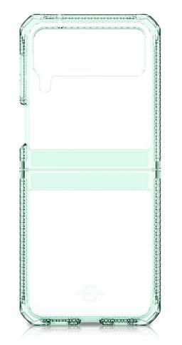 Itskins Hybrid Clear Phone Case for Galaxy Z Flip3 5G - Light Green/Transparent