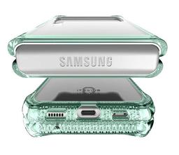 Itskins Hybrid Clear Phone Case for Galaxy Z Flip3 5G - Light Green/Transparent
