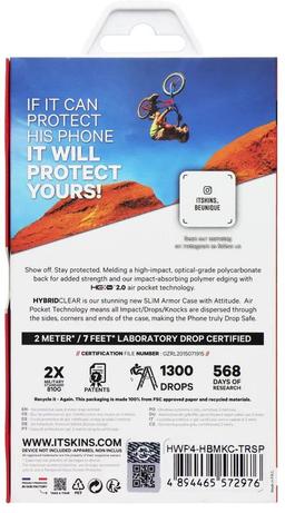 Itskins HybridClear Phone Case for Huawei P40 - Transparent