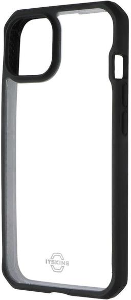 ITSKINS Hybrid_R Series Case for iPhone 14 / 13 - Transparent/Solid Black