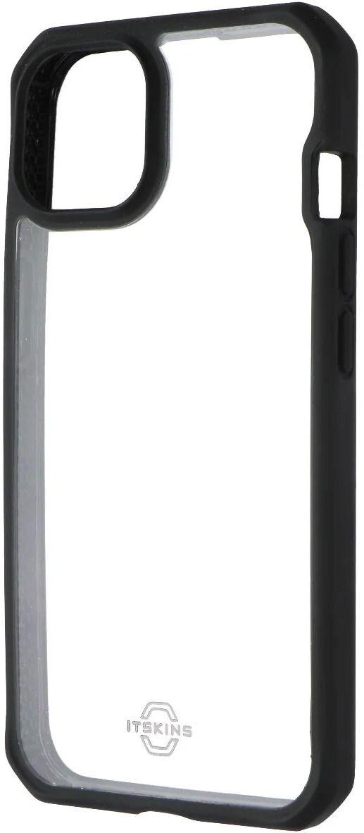 ITSKINS Hybrid_R Series Case for iPhone 14 / 13 - Transparent/Solid Black