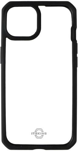 ITSKINS Hybrid_R Series Case for iPhone 14 / 13 - Transparent/Solid Black