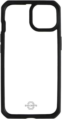 ITSKINS Hybrid_R Series Case for iPhone 14 / 13 - Transparent/Solid Black