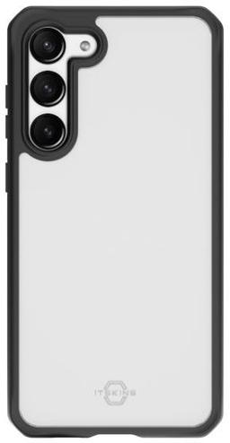 Itskins Hybrid R Solid Phone Case for Galaxy S23+ - Black/Clear
