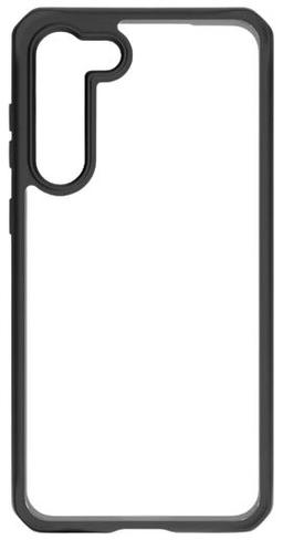 Itskins Hybrid R Solid Phone Case for Galaxy S23+ - Black/Clear