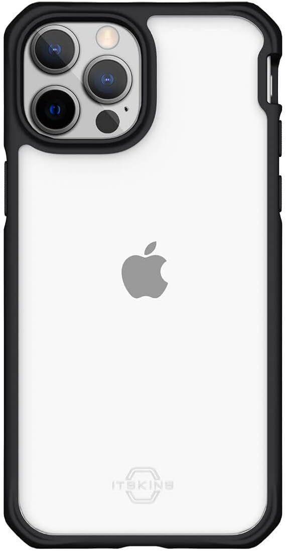 Itskins  Hybrid Solid Phone Case for iPhone 13 Pro - Black/Transparent - Brand New