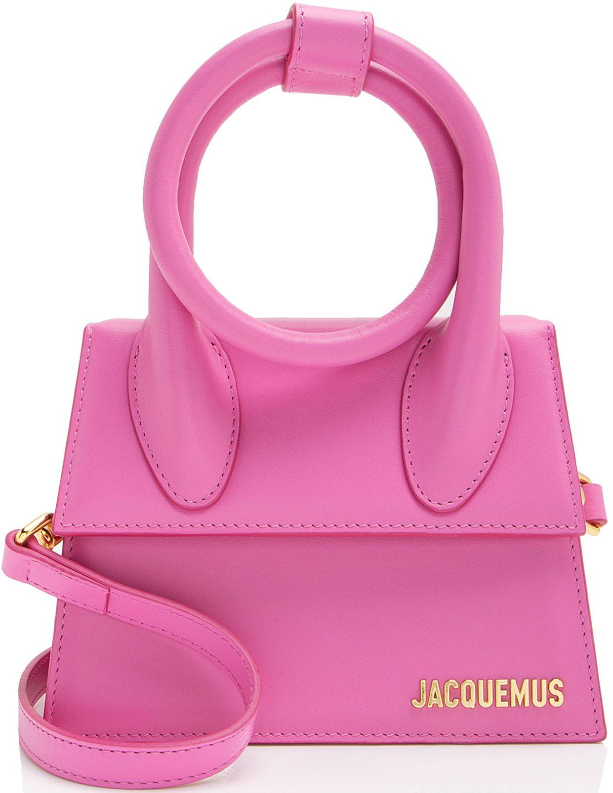 Jacquemus  Leather Le Chiquito Noeud Bag - Pink - Leather - Excellent
