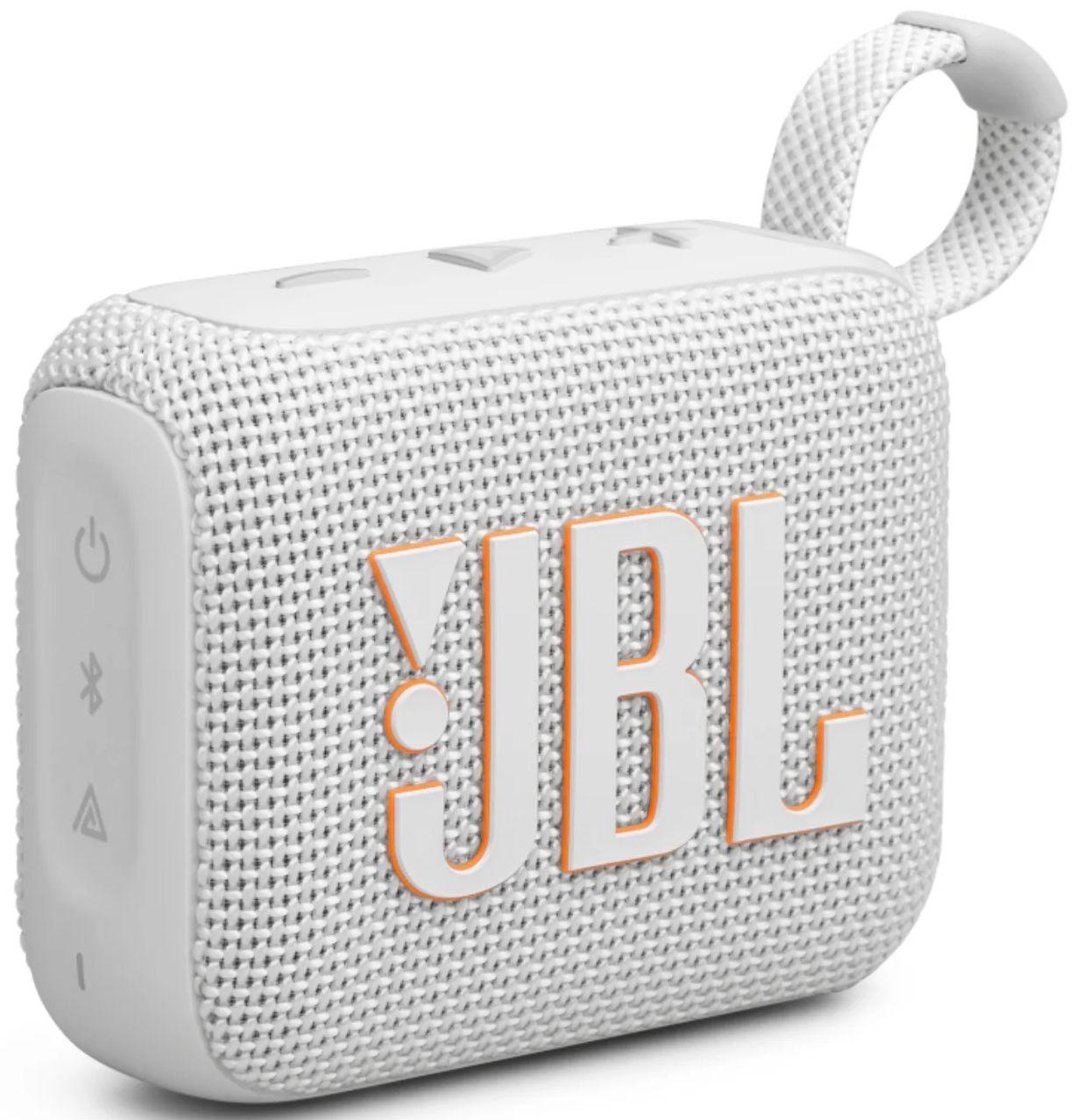 JBL  Go 4 Portable Speaker - White - Good