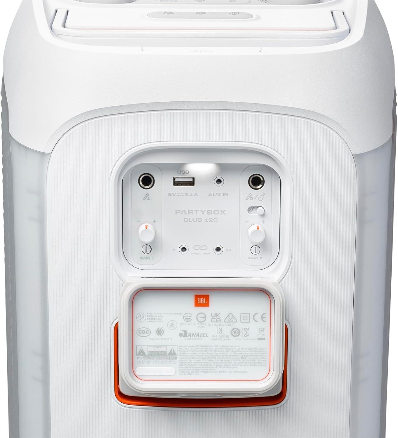 JBL Partybox Club 120 Portable Party Speaker - White