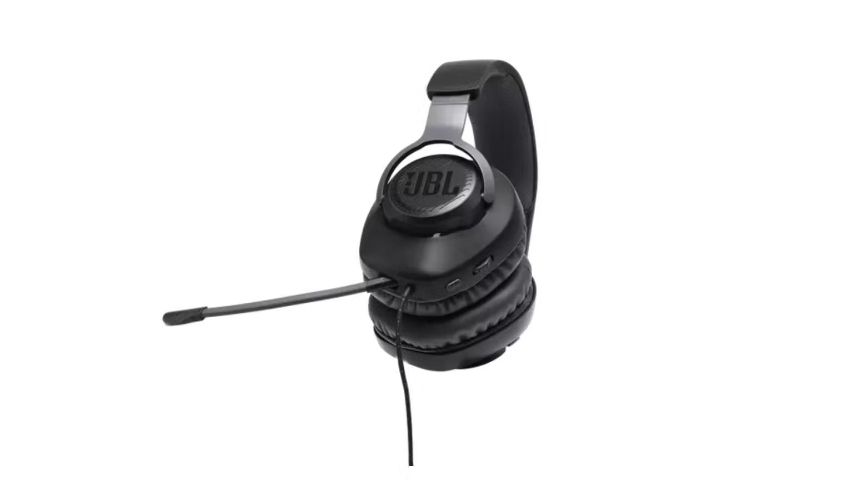 JBL Quantum 100 Wired Over-Ear Gaming Headphones - Black