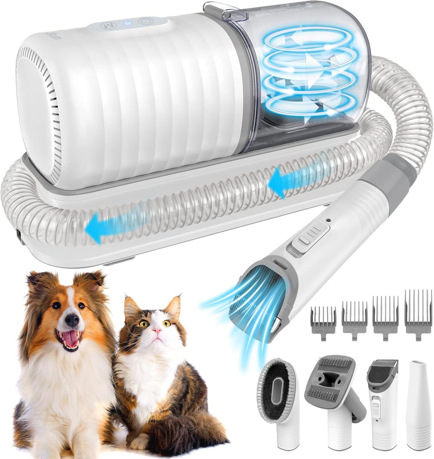 Jitum  PV01 Dog Grooming Vacuum Kit - White/Gray - Excellent