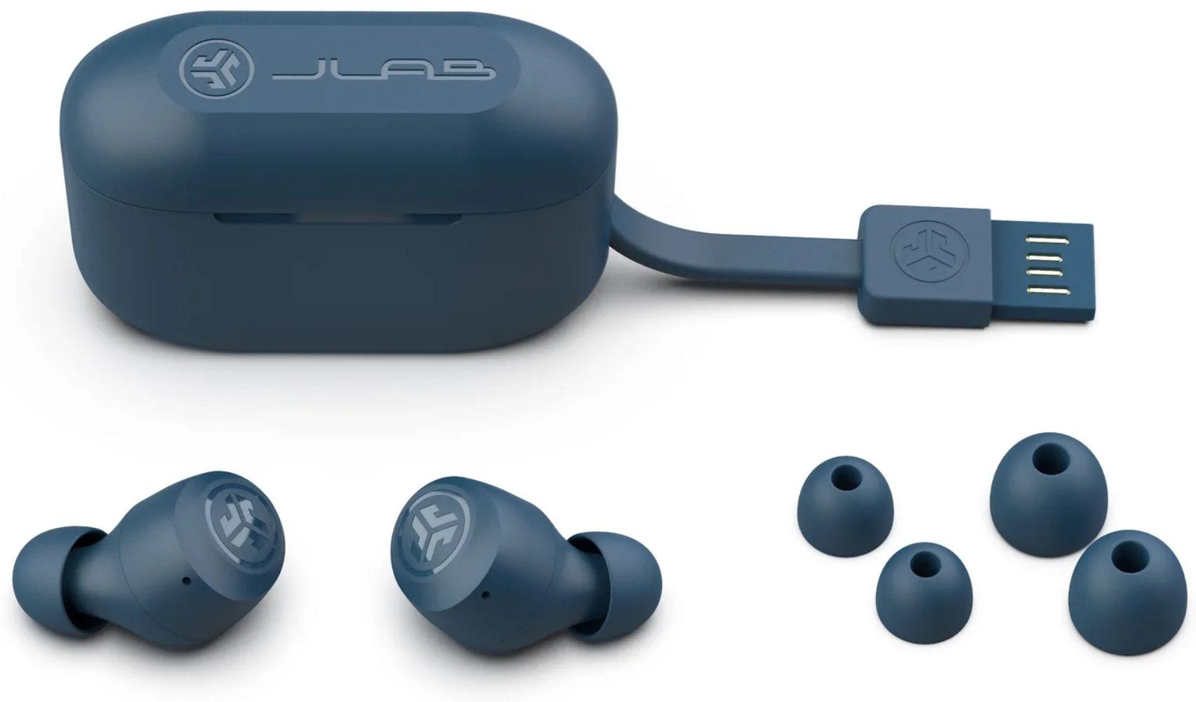 JLab GO Air POP True Wireless Bluetooth In-Ear Headphones - Navy