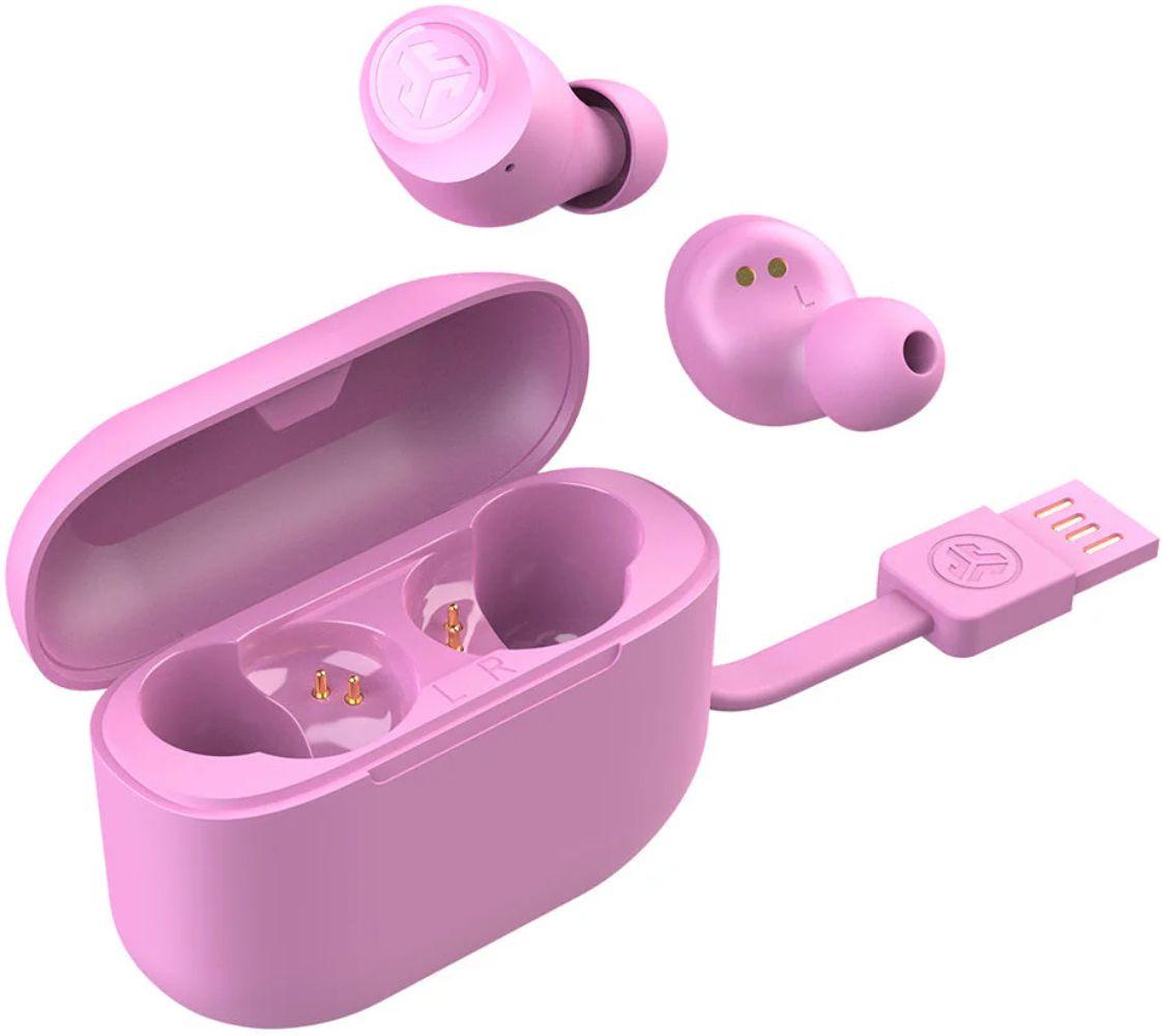 JLab GO Air POP True Wireless Bluetooth In-Ear Headphones - Pink
