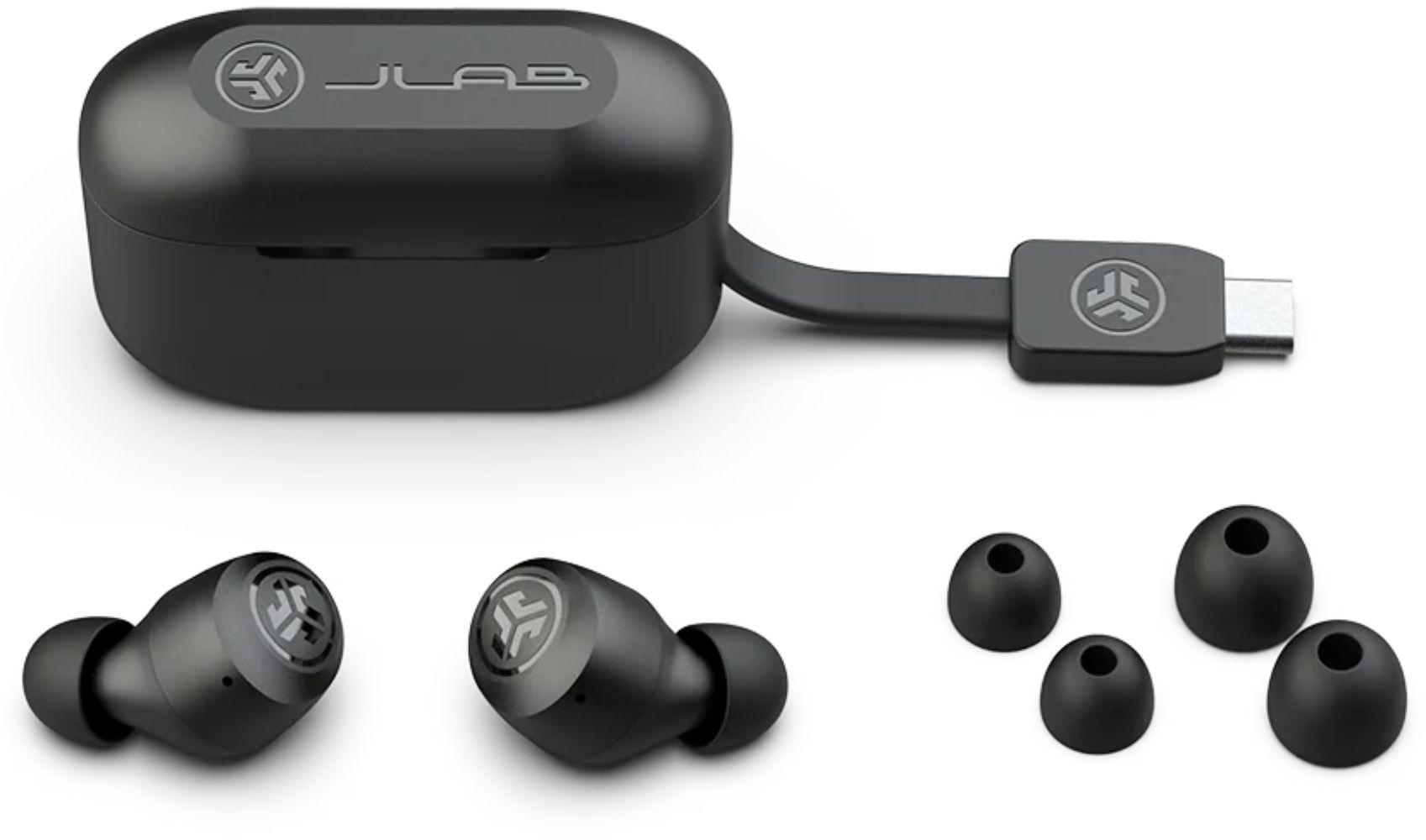 JLab Go Pop+ True Wireless Earbuds - 100 - Black