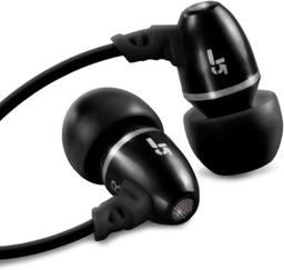 JLab Metal Rugged Earbuds with Microphone - Black