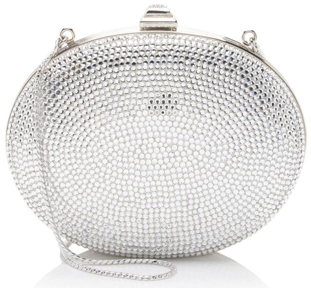 Judith Leiber Crystal Round Minaudiere