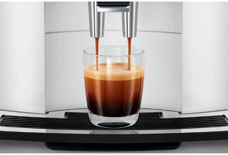 Jura E6 Automatic Espresso Coffee Machine - Piano White