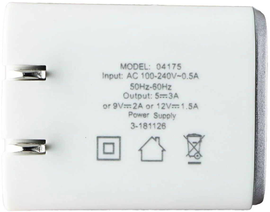 Just Wireless 8-Pin to USB-C MFi Wall Charger (6FT) (18W) - White