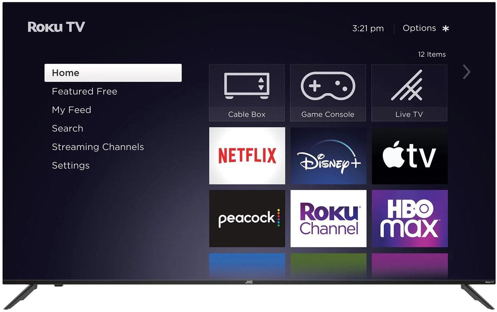 JVC LED Roku Smart TV 75"