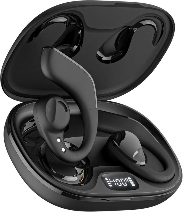 JZones CT22 Wireless Bluetooth Open Ear Headphones in Black in Excellent condition