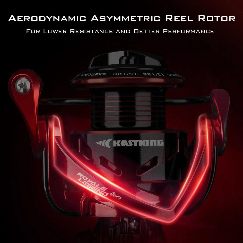 KastKing 1000 Royale Legend Glory Fishing Reel - Red