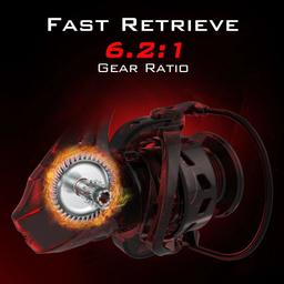 KastKing 1000 Royale Legend Glory Fishing Reel - Red