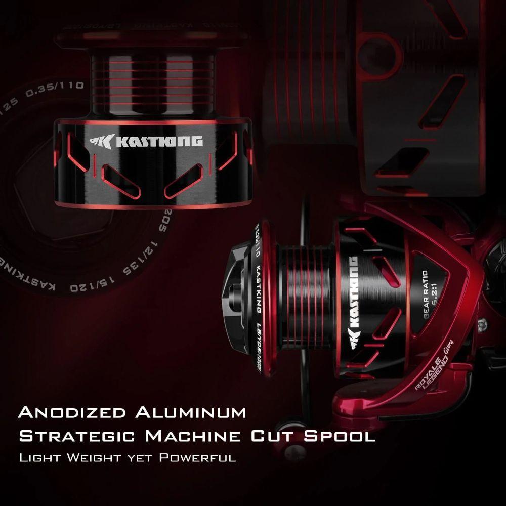 KastKing 1000 Royale Legend Glory Fishing Reel - Red