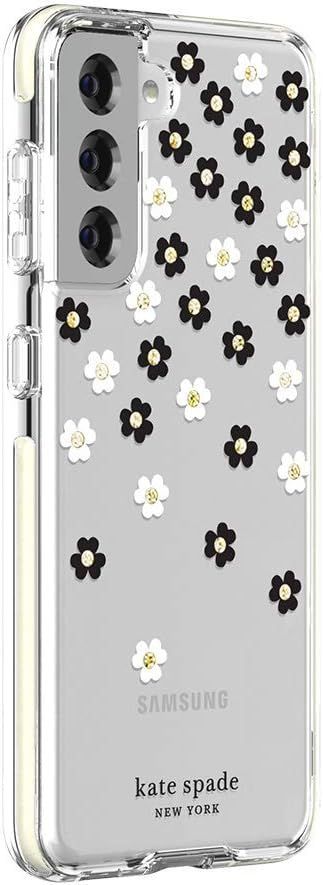 Kate Spade Defensive Phone Case for Galaxy S21 / S21 (5G) - Scattered Flowers