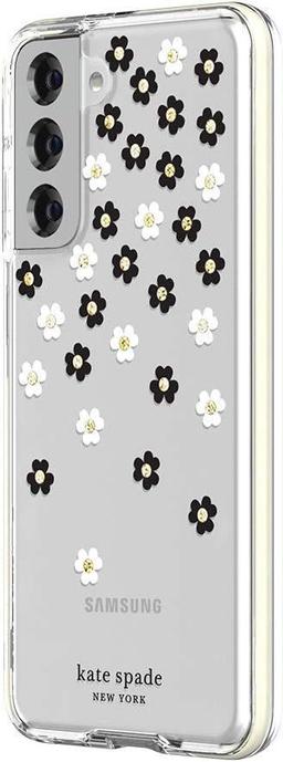 Kate Spade Defensive Phone Case for Galaxy S21 / S21 (5G) - Scattered Flowers