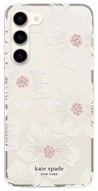 Kate Spade Defensive Phone Case for Galaxy S23 - Hollyhock Floral