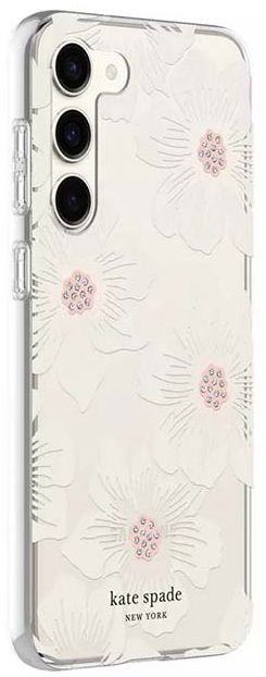 Kate Spade Defensive Phone Case for Galaxy S23 - Hollyhock Floral