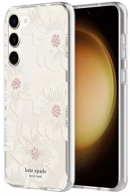 Kate Spade Defensive Phone Case for Galaxy S23 - Hollyhock Floral