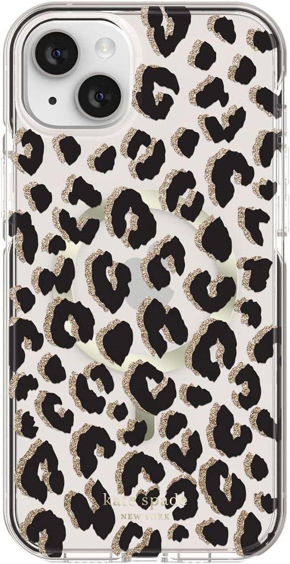 Kate Spade Defensive Phone Case for iPhone 13 - City Leopard