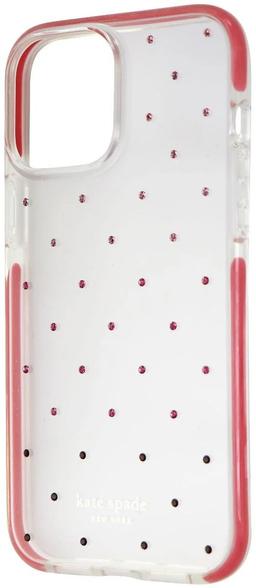 Kate Spade Defensive Phone Case for iPhone 13 Pro Max - Pin Dot Ombre Pink/Clear