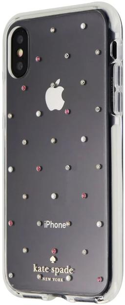 Kate Spade Defensive Phone Case for iPhone XS/ X - Pin Dot Gems (Clear)