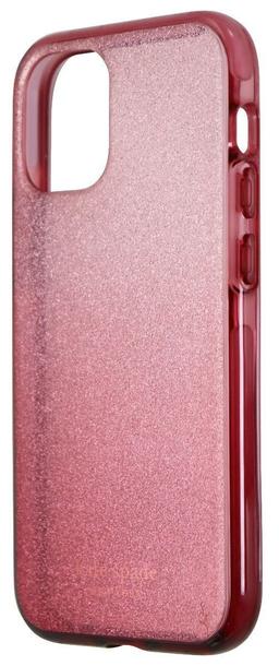 Kate Spade Defensive Series Phone Case for iPhone 12 mini - Glitter Ombre Magenta