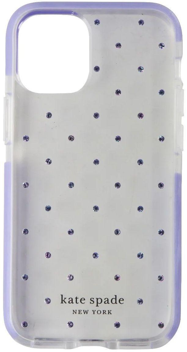 Kate Spade Defensive Series Phone Case for iPhone 12 mini - Pin Dot Gems / Lilac