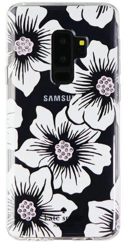 Kate Spade New York  Hard Phone Case for Galaxy S9+ - Clear/White Flower - Excellent