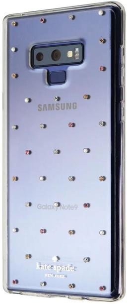 Kate Spade Hardshell Phone Case for Galaxy Note9 - Pin Dot Gems (Clear)