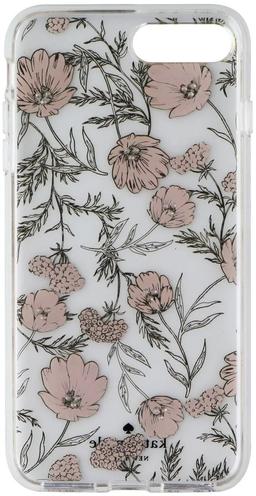 Kate Spade Hybrid Phone Case for iPhone 8 Plus / 7 Plus - Clear / Pink Blossoms / Gems