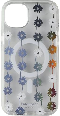 Kate Spade Phone Case with MagSafe for iPhone 15 Plus - Daisy Chain Iridescent
