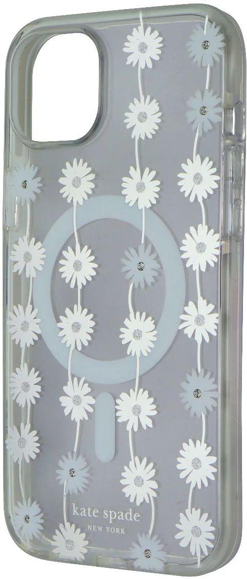 Kate Spade Phone Case with MagSafe for iPhone 15 Plus - Daisy Chain Iridescent