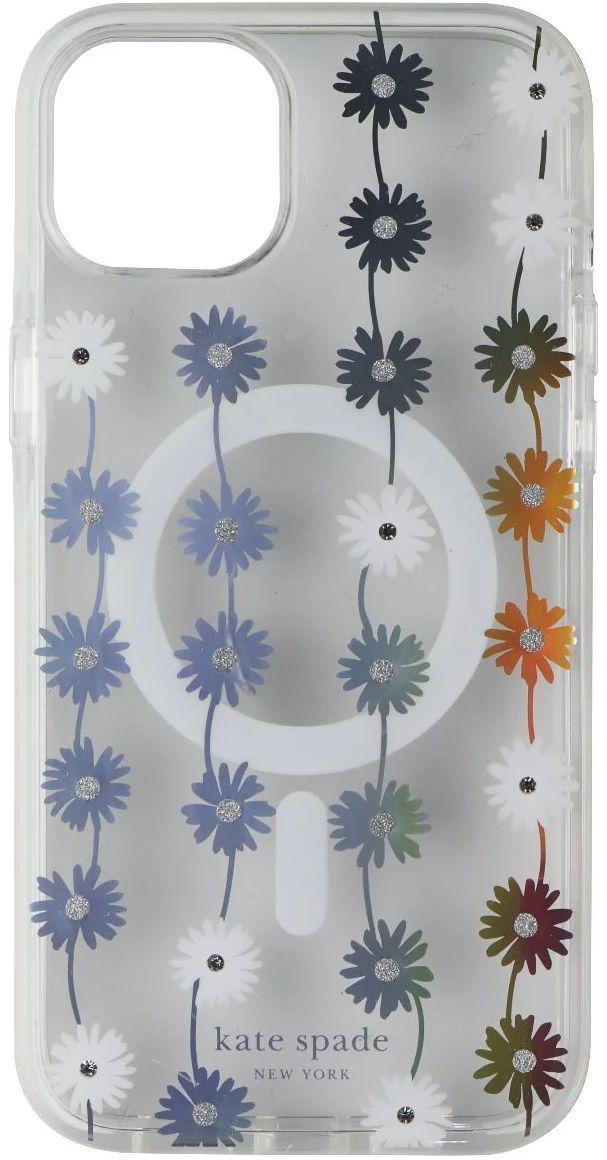 Kate Spade Phone Case with MagSafe for iPhone 15 Pro - Daisy Chain Iridescent