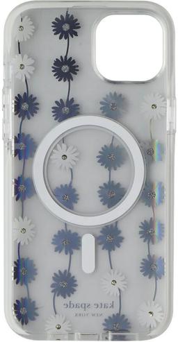 Kate Spade Phone Case with MagSafe for iPhone 15 Pro - Daisy Chain Iridescent