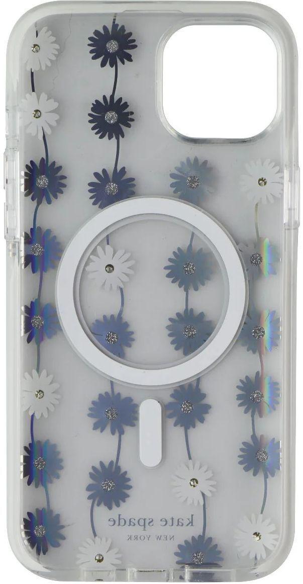 Kate Spade Phone Case with MagSafe for iPhone 15 Pro - Daisy Chain Iridescent