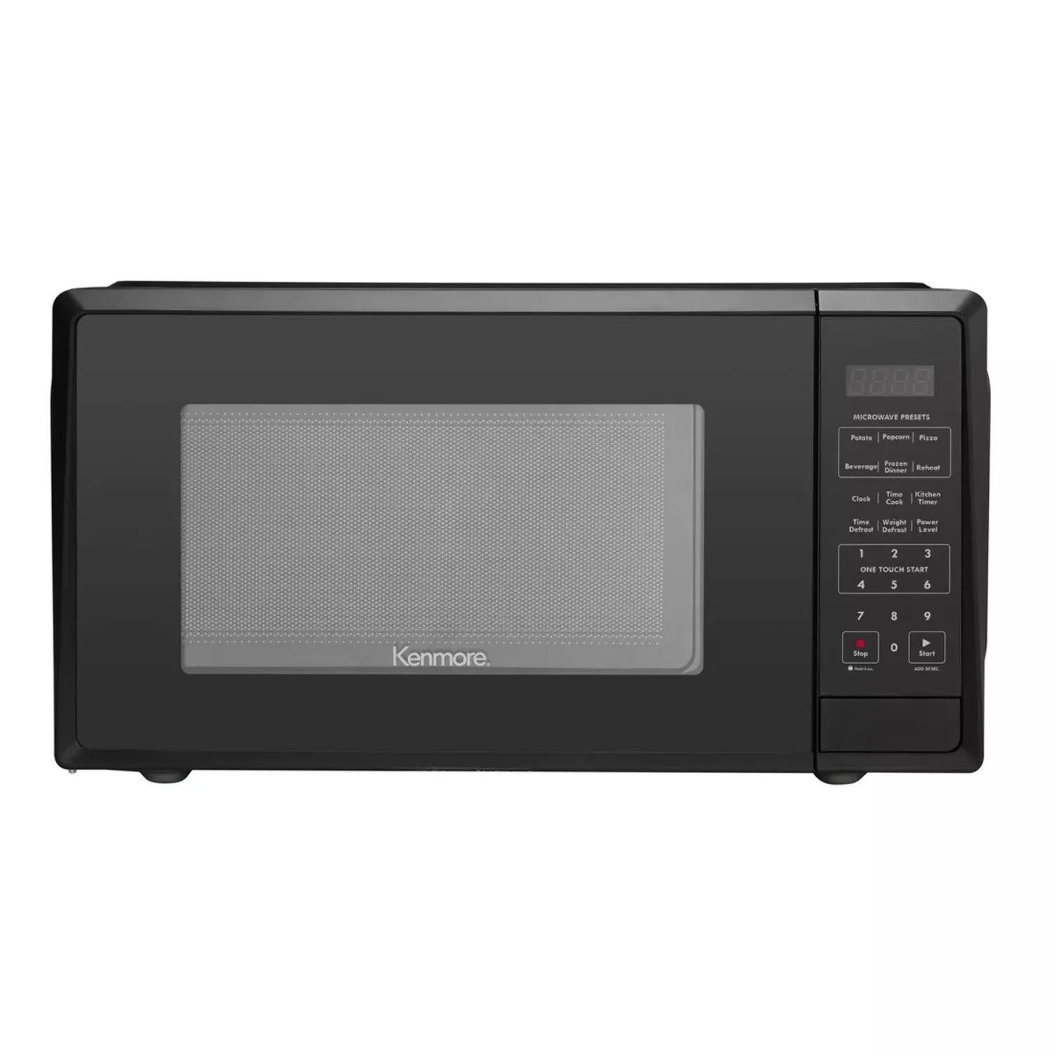 Kenmore  1.1 cu-ft Black Microwave - Black - Excellent