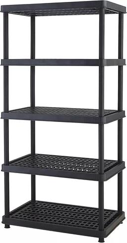 Keter Heavy Duty Storage Unit with 5 Shelves (36"x 24") - Black
